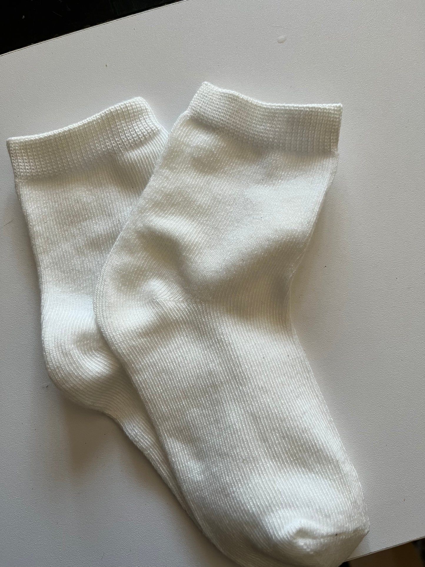 Chaussettes Bébé Blanches Personnalisables - 0/6 mois - 100% Coton