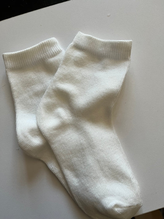 Chaussettes Bébé Blanches Personnalisables - 0/6 mois - 100% Coton